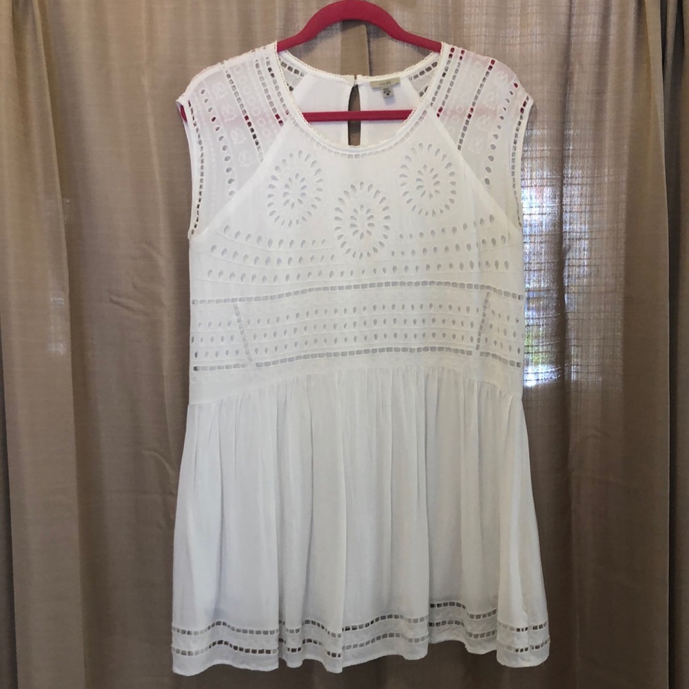 Romantic cotton mini dress